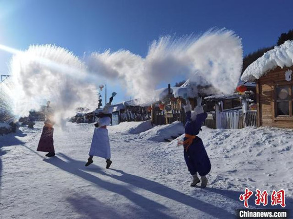 图为内蒙古兴安盟的冬日雪景